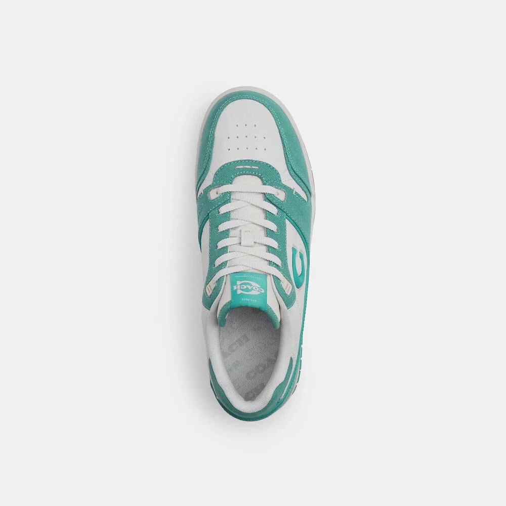 Coach Men's Soho Mint Green Suede Sneaker Tennis Shoes Low Top Casual Sz 9 NEW - Picture 6 of 8